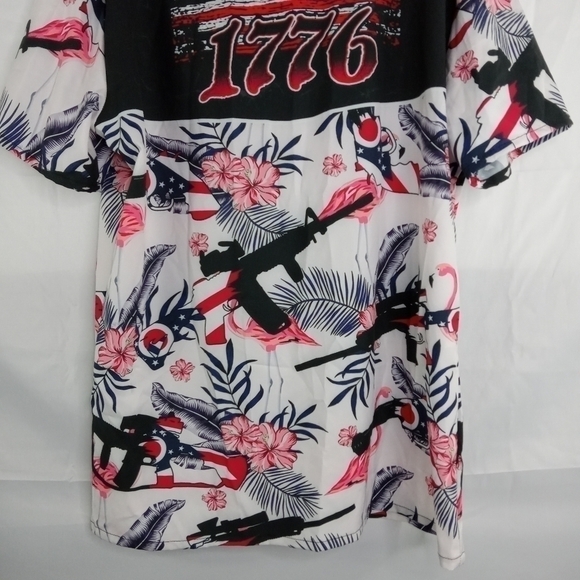 We The People 1776 Short Sleeve Button Up Shirt Men Medium - Picture 5 of 5